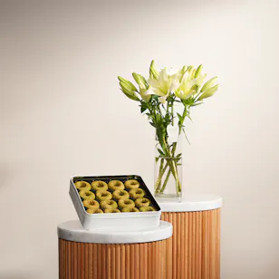 Kaek Blady Ajwa with pistachio | White Lilys Kaek Blady Ajwa with pistachio | White Lilys