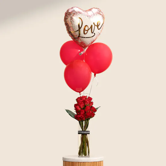 Classic Elegance | Roses & Balloons