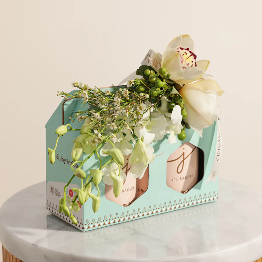 J's Bakery Protein Twin Can | White Flowers 3