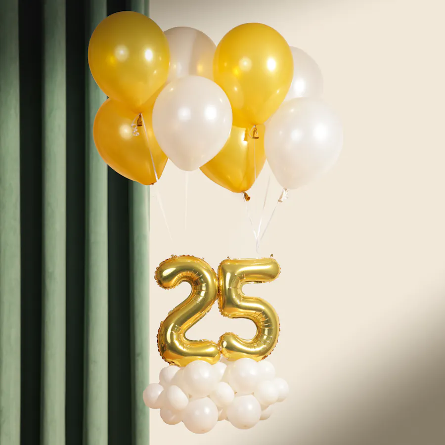 Balloonizer Customized Gold Double Number Balloons 2