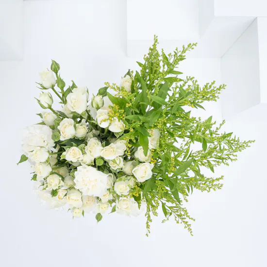 Welcome Baby Girl | White Flowers