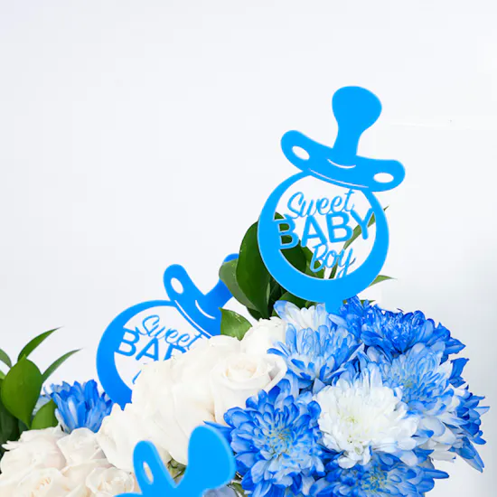 Baby Boy Reception Vases