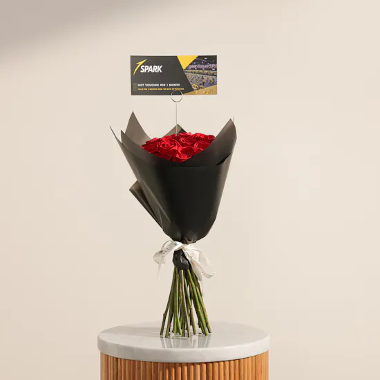 Spark Athletic Center Subscription Voucher for Men | Dazzling Flowers Bouquet