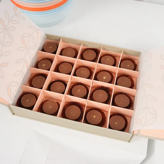 Floward Caramel Chocolate Box | Orange Baby Roses