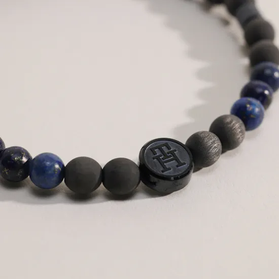 Tommy Hilfiger Carbon Beaded Men's Wristband