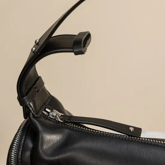 Armani Exchange Large Black Multi Pocket Shoulder Bag