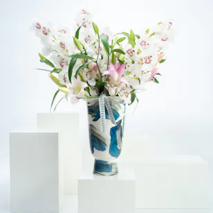Lilies & Cymbidium | Vase Lilies & Cymbidium | Vase
