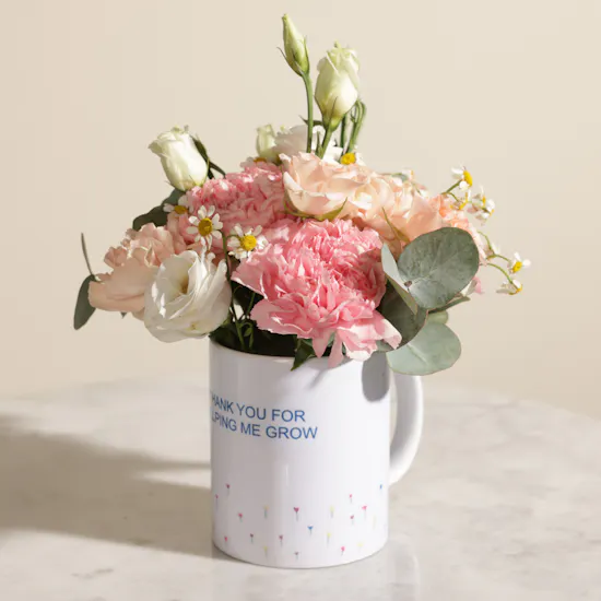 Garden of Gratitude Thank You Flower Mug