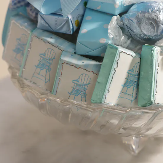 Chocoline Welcome Baby Boy Chocolate Tray