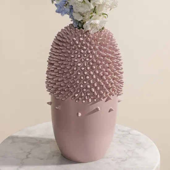 Sculpted Serenity Delphinium Vase