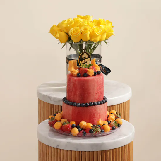 Fruitful Day Watermelon Cake | Flowers Vase