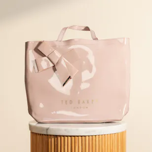 Ted Baker Women's Nicon Vinyl Pink Bow Bag