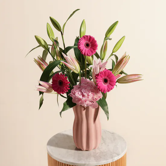 Pinkish Flowers Vase