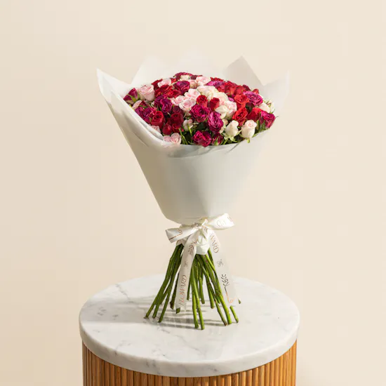 Wild Blush Baby Roses Bouquet