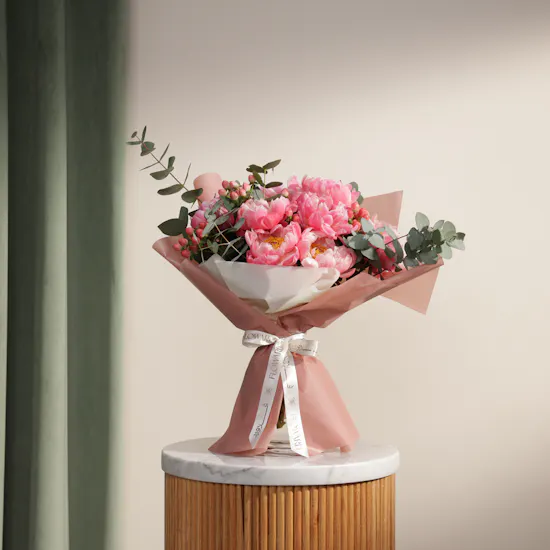 Tender Reverie Peony Flower Bouquet