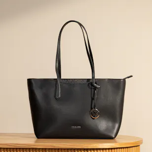 Michael Kors Black Arden Large Pebbled Leather Tote Bag