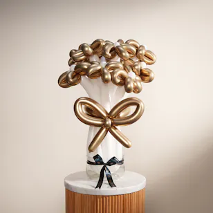 Gold Balloons Vase