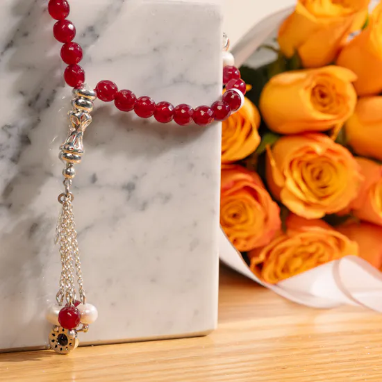 Al Sebha Red Rosary | Roses Bouquet