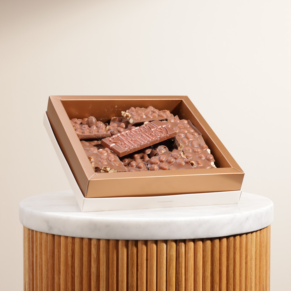 علبة شوكولاتة يوم الميلاد من غزل