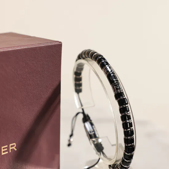 Aigner Marziolo Black Men's Bracelet