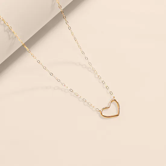 Miss L' by L'azurde Heart Gold Necklace