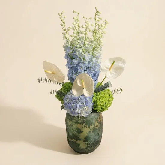 Emerald Grace Flowers Vase