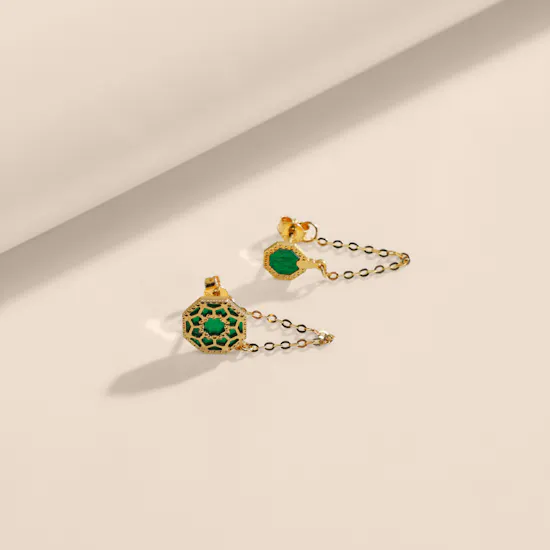 Damas Amelia Marrakesh Gold Stud Earrings