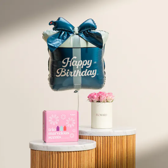 Bubblzz Trio Marvelous Scents Dreamy Minis Collection | Cheerful Beginnings Flowers and Balloon