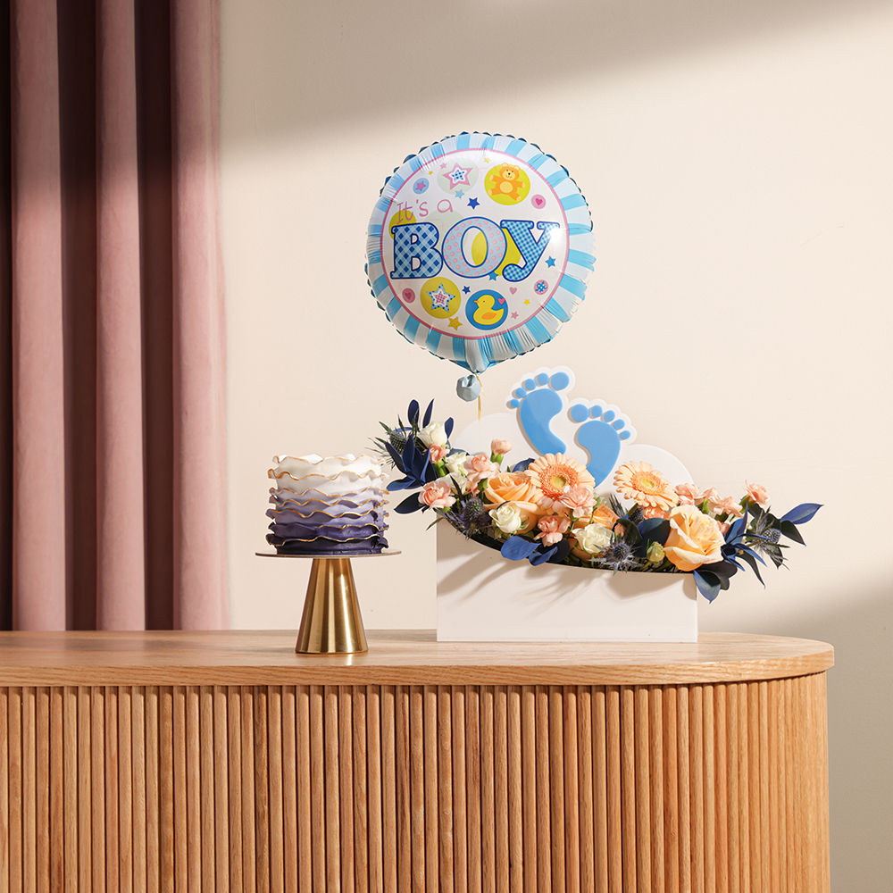 Floward Purple Cake | It's a Boy Flowers