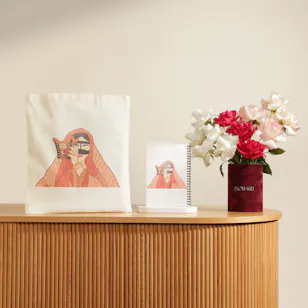 Glossy Touch Omani Women’s Day Notebook and Tote Bag | Hopefully Flowers Glossy Touch Omani Women’s Day Notebook and Tote Bag | Hopefully Flowers