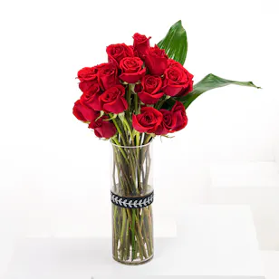 Ruby Radiance | Cylinder Vase Ruby Radiance | Cylinder Vase