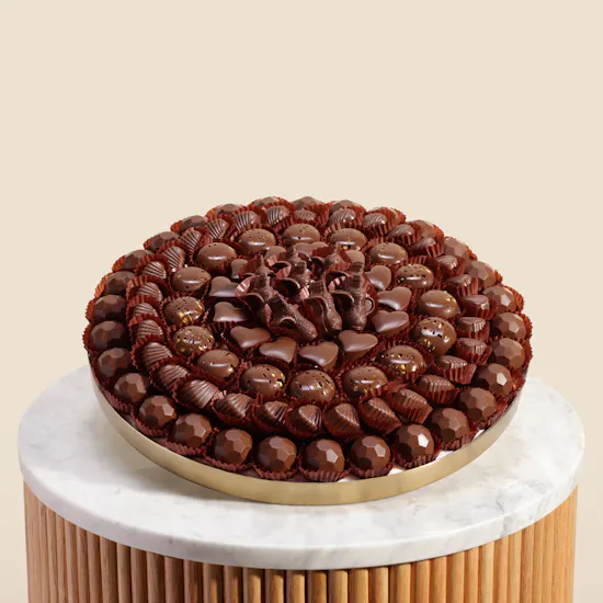Floward Small Round Assorted Chocolate Tray