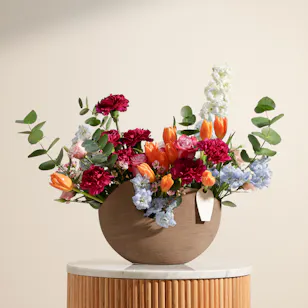 Colorful Flowers Vase 