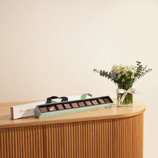 Anoosh Rocky Bites Chocolate Box | Delightful Moments Flower Vase
