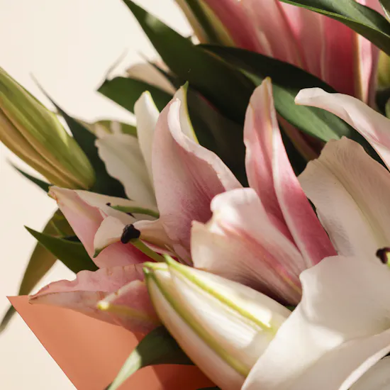 Graceful Lilies Bouquet | 8 Flowes