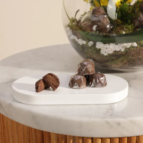 Floward New Baby Boy Chocolates and Flowers Vase
