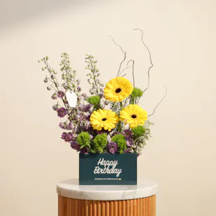 Happy Birthday Personalized Vase