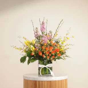 Sunlit Harmony Flowers Vase