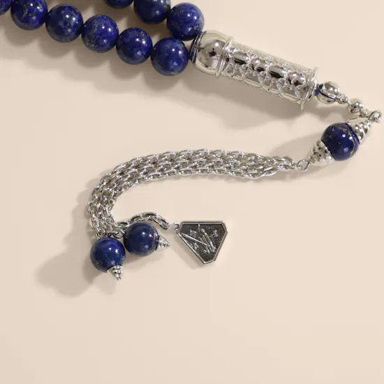 Zayan Lapis Lazuli with Silver Rosary
