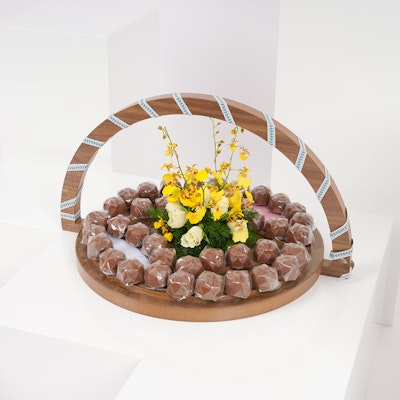  Chocolates & Blooms Wooden Tray