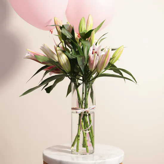 Delicate Flowers Vase