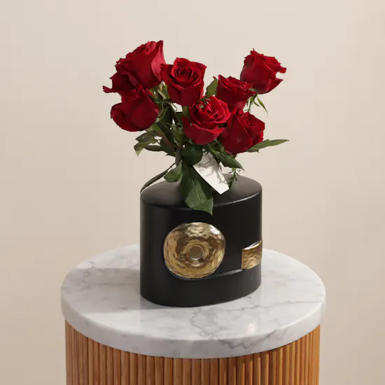 Imperial Red Rose Vase