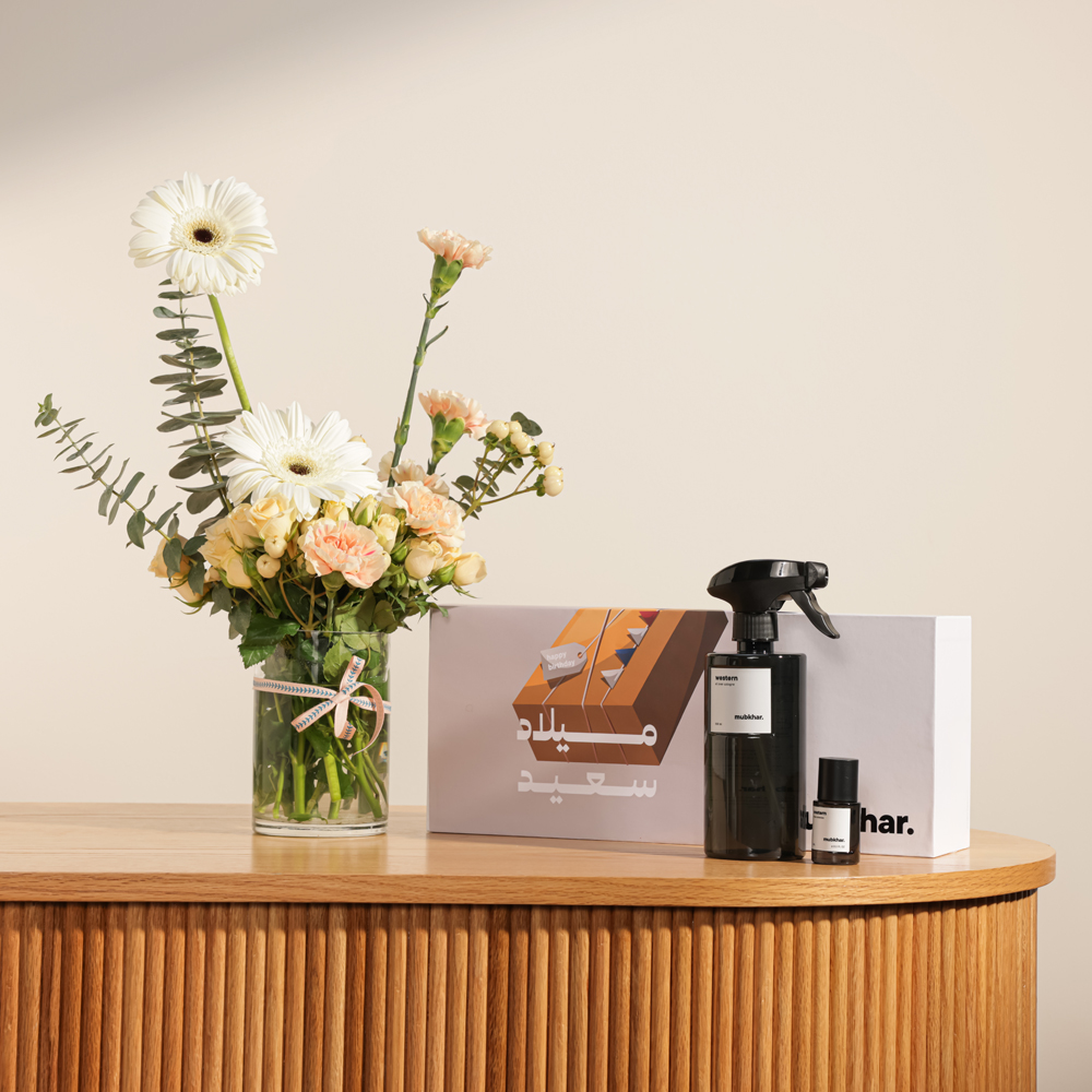 Mubkhar Western Set | Birthday Blooms