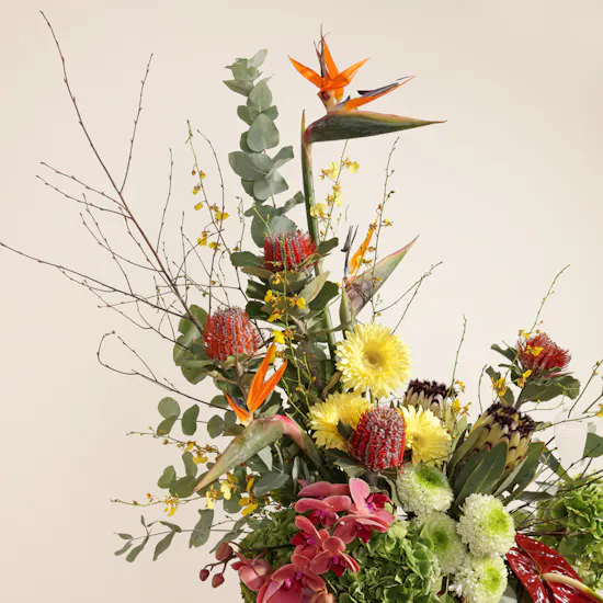 Feathered Glory Flower Vase