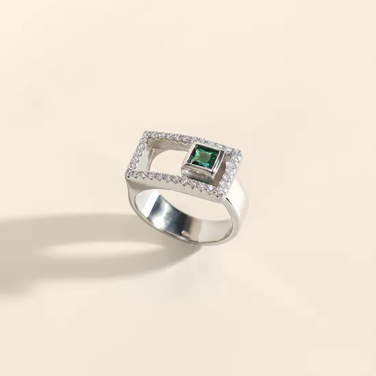 Floward Virelle Silver Men's Ring | Size 8