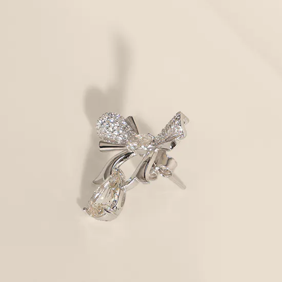 Floward Yellow Reverie Silver Women's Earrings