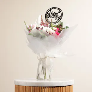 Happy Birthday Pink Bouquet 