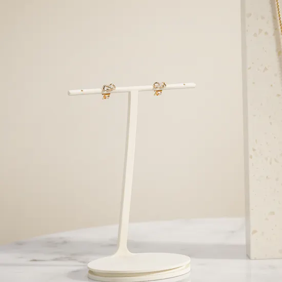 Pandora Golden Infinity Necklace and Earrings Gold Plated Set