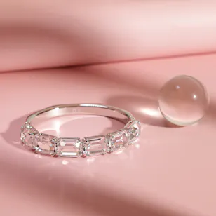 Swarovski Rhodium-Plated Octagon Cut Millenia Bangle