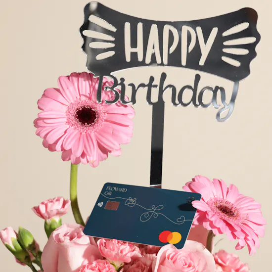 Floward 50 BHD Card | Happy Birthday Charming Flowers